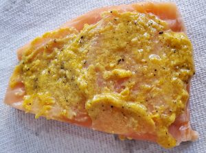 salmon with butter sauce