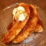 Bananas foster crepes