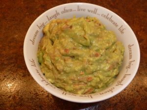 Bowl of guacamole