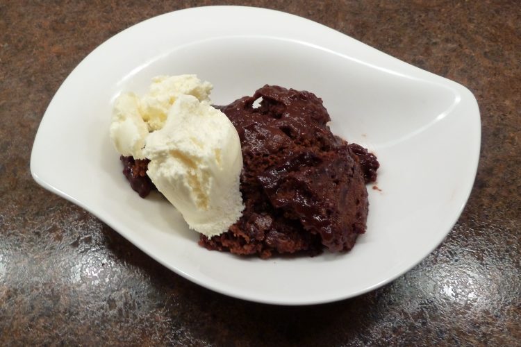 A serving of Hot Fudge Pudding Cake