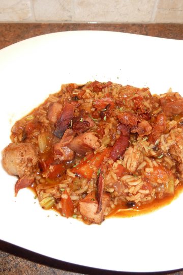 Creole Ham, Sausage and Rice