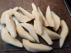 Pear wedges
