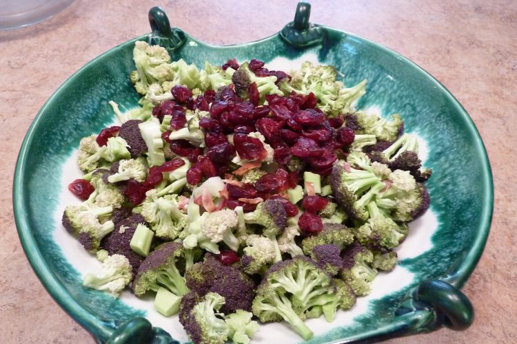 Broccoli salad with cranberries