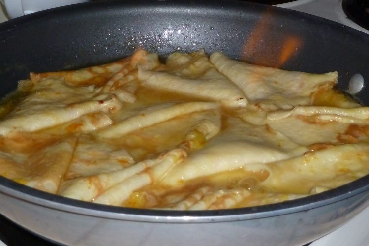 flaming crepes suzette