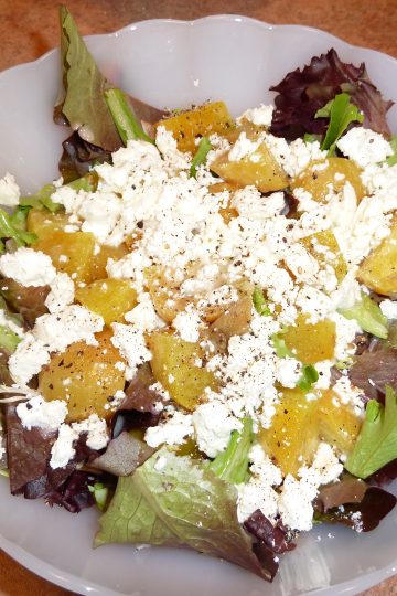 Golden Beet and Feta Salad