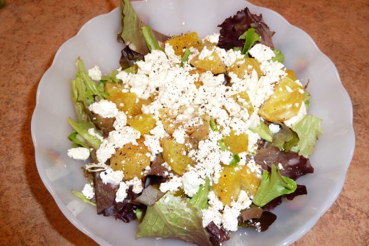 Golden Beet and Feta Salad