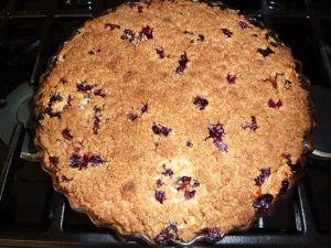 Blueberry Streusel Coffee Cake baked