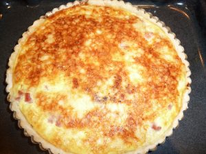 Cooked ham quiche