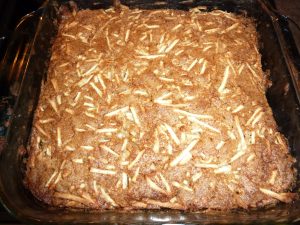 Apple cake baked but not iced