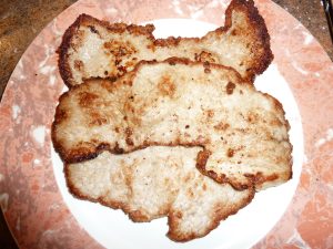 Browned veal on a plate