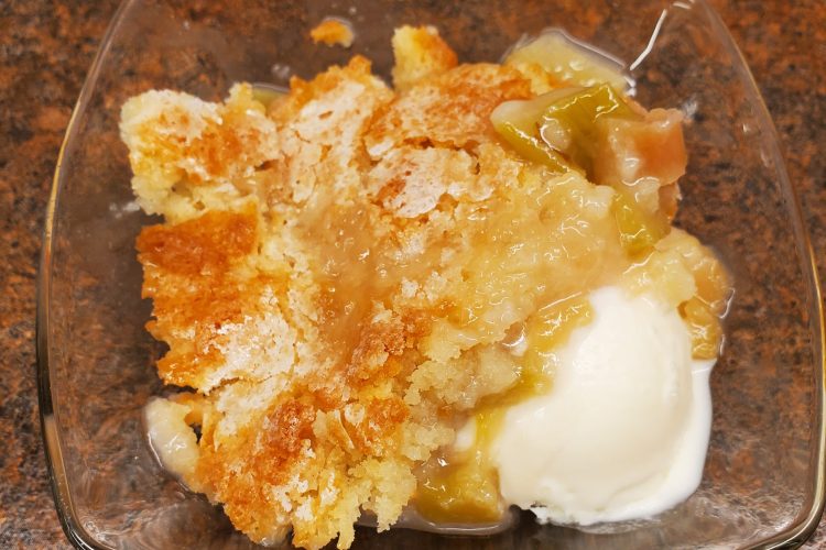 Rhubarb Sticky pudding