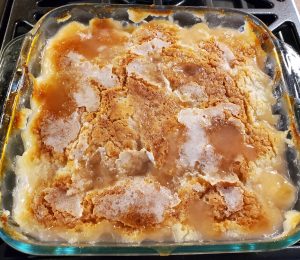 Baked Rhubarb Sticky Pudding