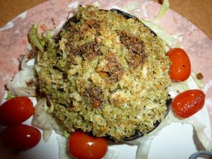 Stuffed Portobello Mushrooms with Roasted Tomatoes