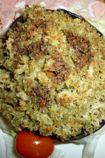 Stuffed Portobello Mushrooms with Roasted Tomatoes