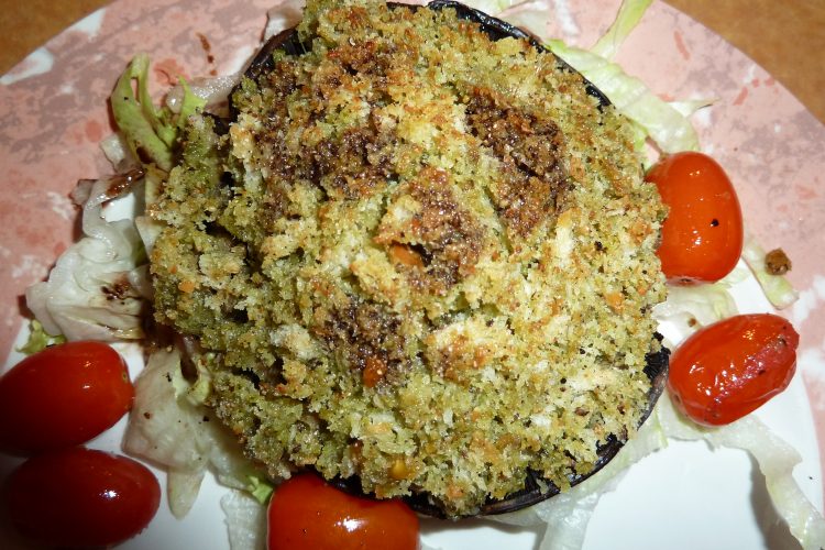 Stuffed Portobello Mushrooms with Roasted Tomatoes