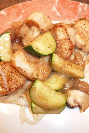 Seared Scallops Prima Vera