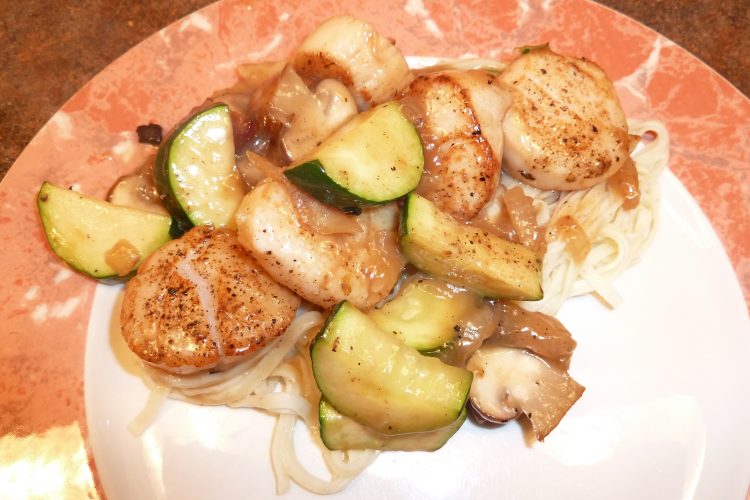 Seared Scallops Prima Vera