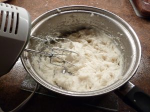 Preparing Garlic Mashed Potatoes