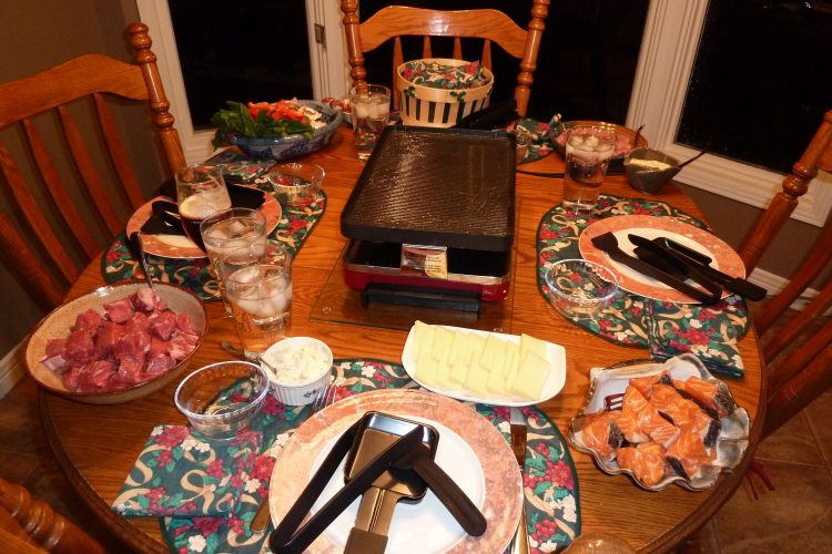 Setting Up for Raclette