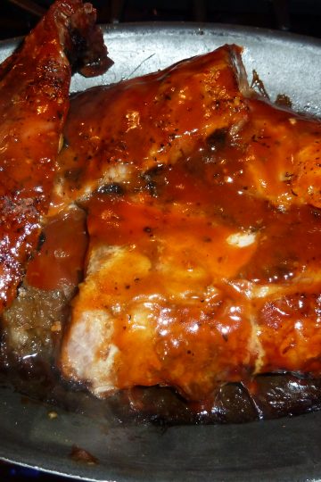 Back ribs with sauerkraut