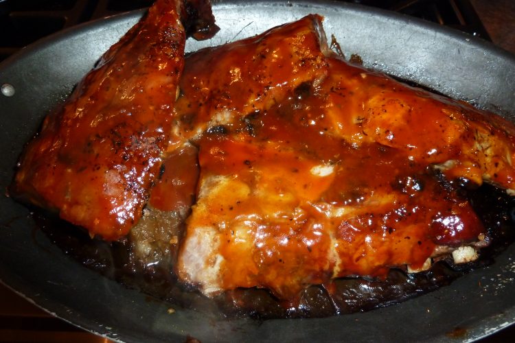 Back ribs with sauerkraut